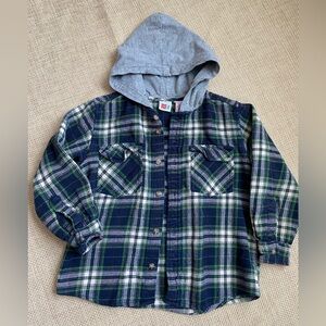 UR It hooded flannel shirt kids size medium 6